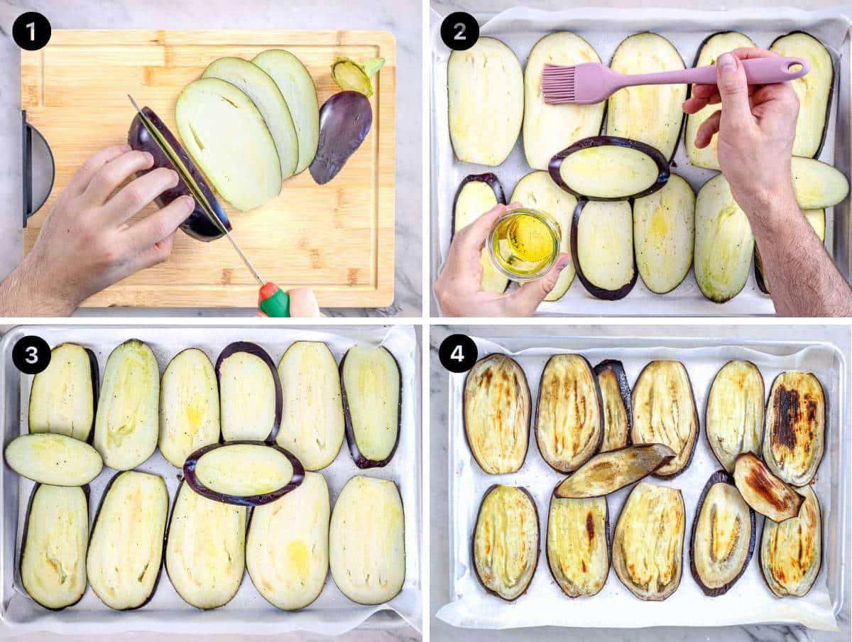 Roasting eggplant for parmigiana 2024 | grosskochberg