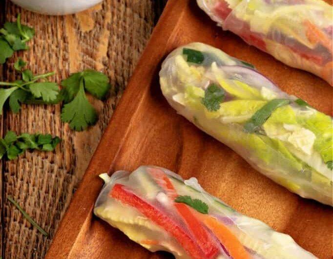 Einfache vegane Frühlingsrollen (Spring Rolls)