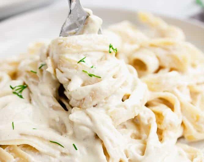 Vegane Alfredo-Soße