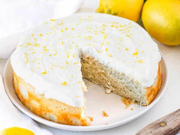 vegan lemon cake with lemon zest 6 1 2024 | grosskochberg